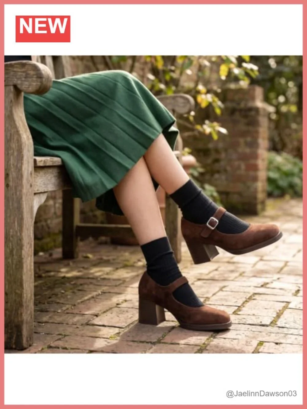 Women's Square Toe Platform Chunky Heel Mary Janes Suede